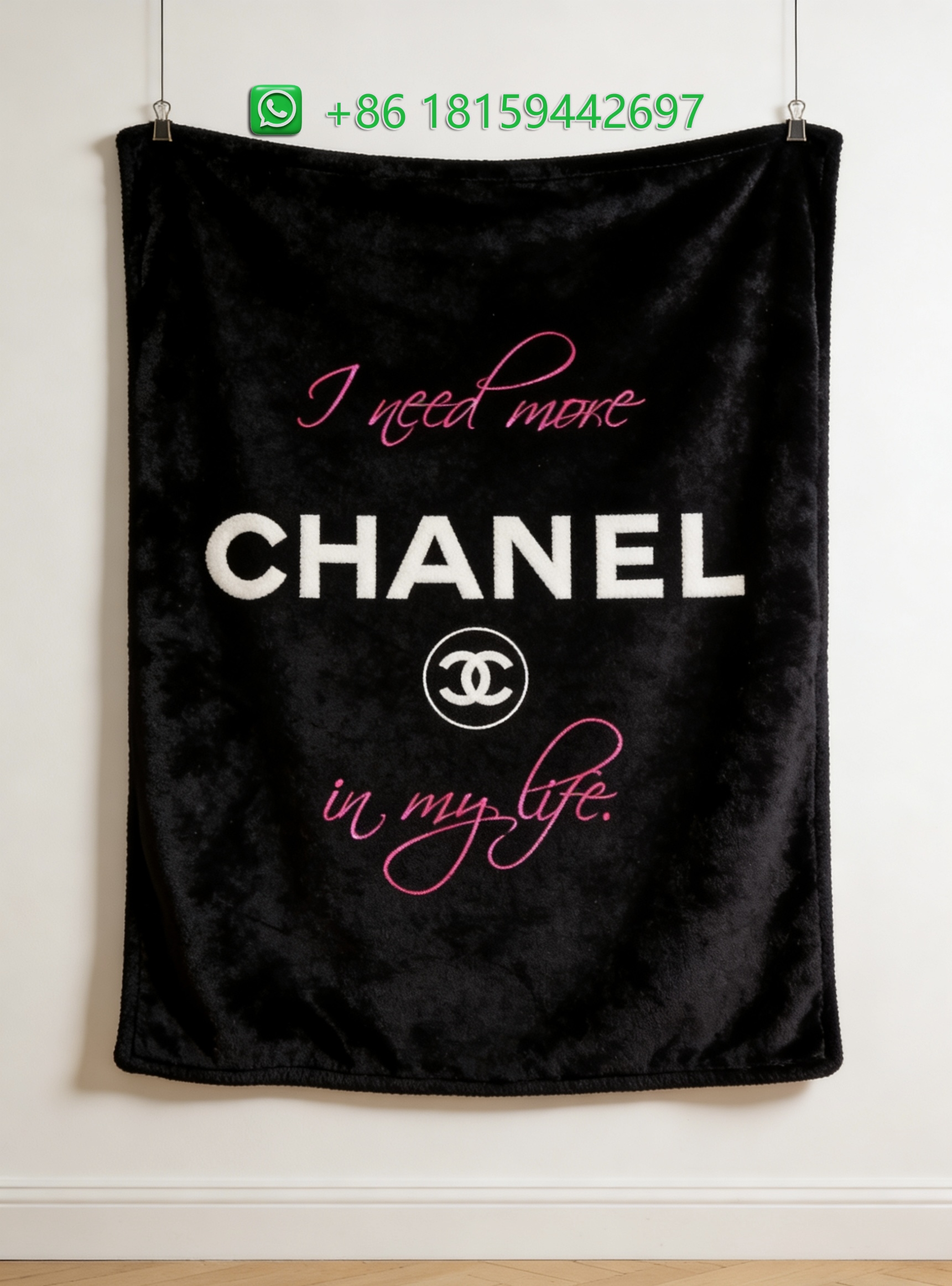 Chanel Throw Blankets